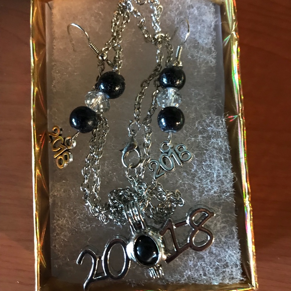 Now offering homemade 2018 grad jewelry c details
